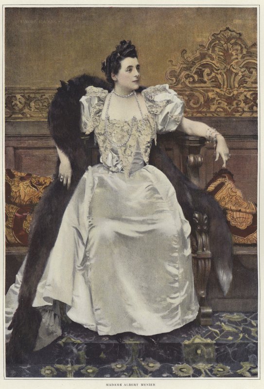 Porträt von Madame Mathilde Madeleine Menier von Francois Flameng