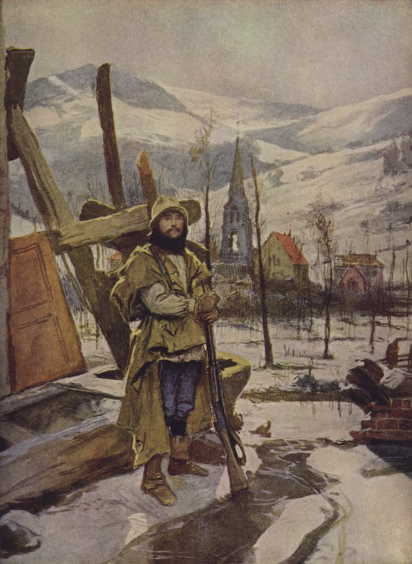 Wache im Elsass von Francois after Flameng
