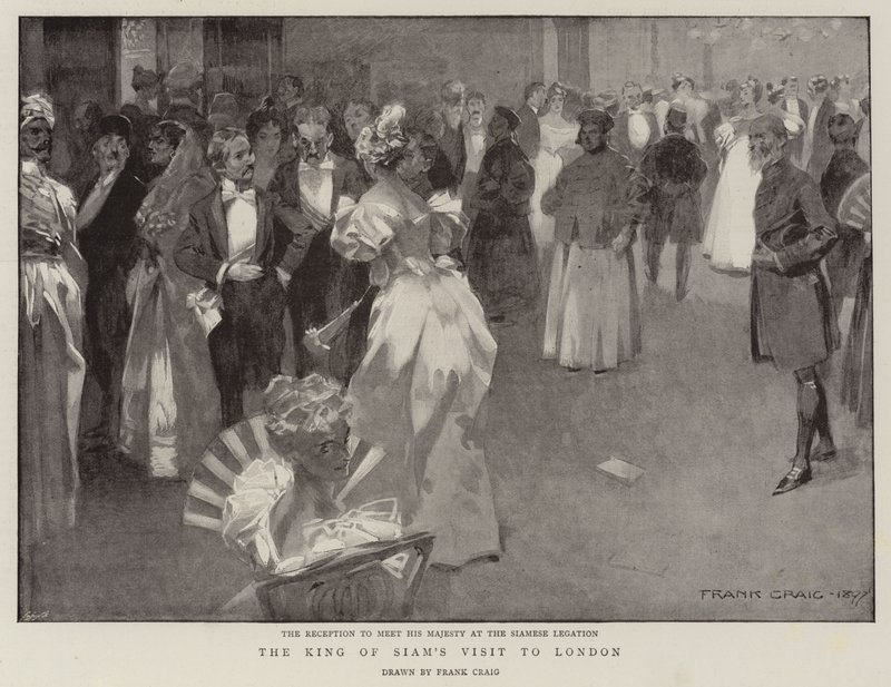 Der Besuch des Königs von Siam in London von Frank Craig