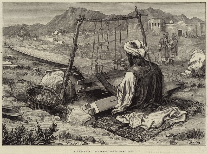 Ein Weber in Jellalabad von Frank Dadd