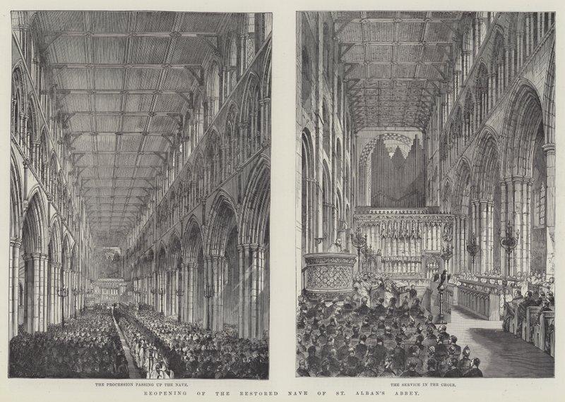 Wiedereröffnung des restaurierten Kirchenschiffs der St. Alban