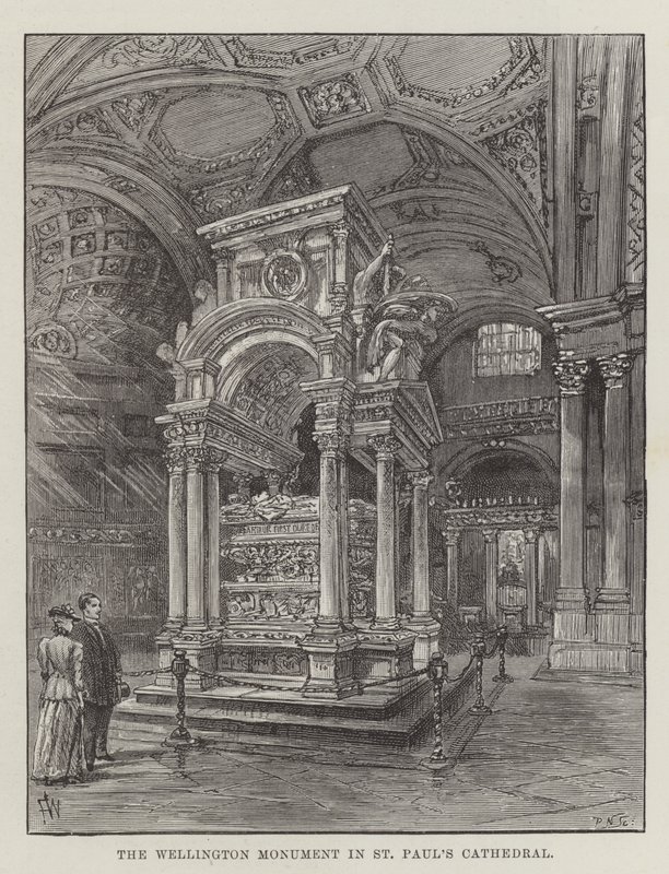 Das Wellington-Denkmal in der St Paul