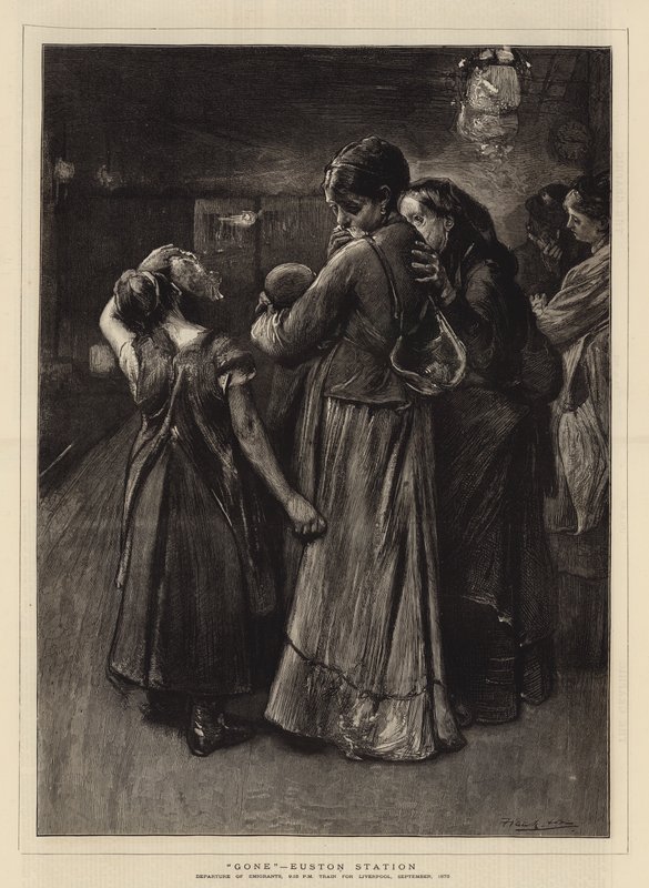 Fort, Euston Station von Frank Holl