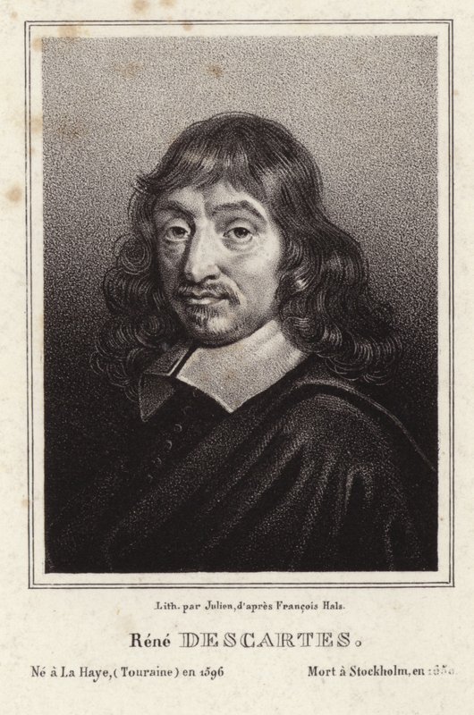 Porträt von Rene Descartes von Frans Hals