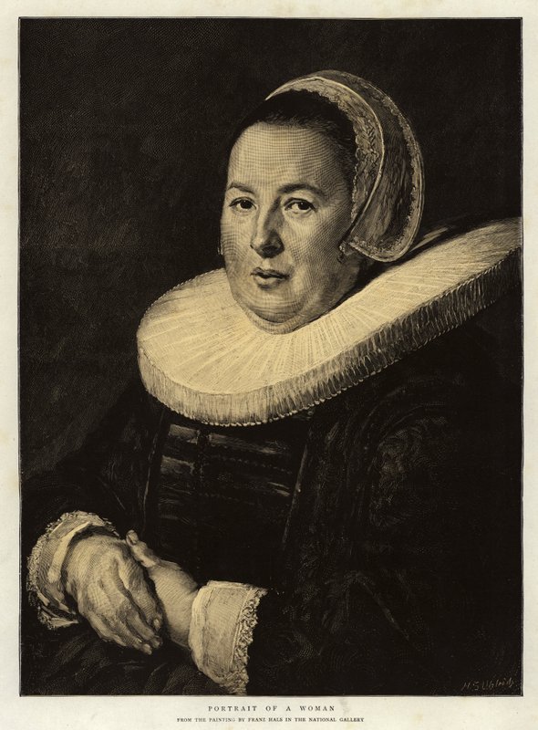 Porträt einer Frau von Frans Hals