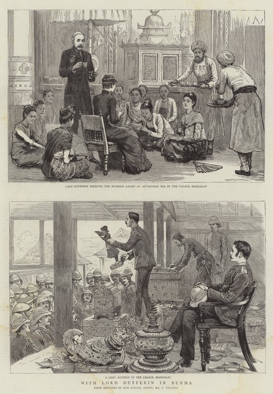Mit Lord Dufferin in Burma von Frederic Villiers