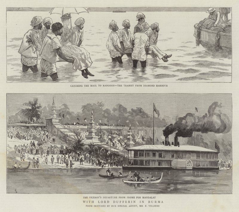 Mit Lord Dufferin in Burma von Frederic Villiers