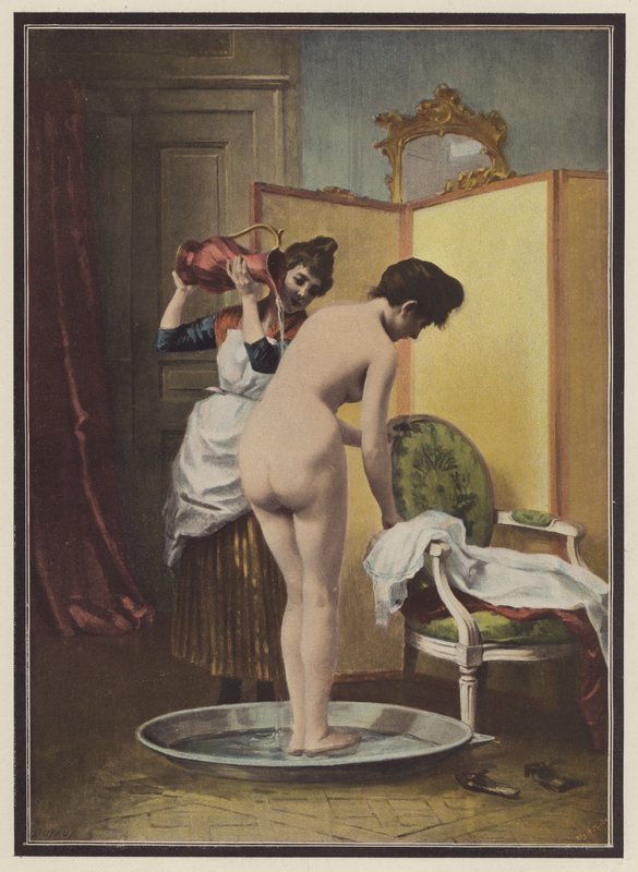 Frau bei ihrer Toilette von Frederic Dufaux
