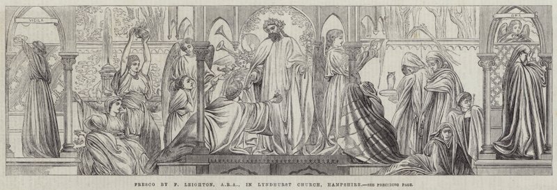 Fresko in der Lyndhurst Church, Hampshire von Frederic Leighton