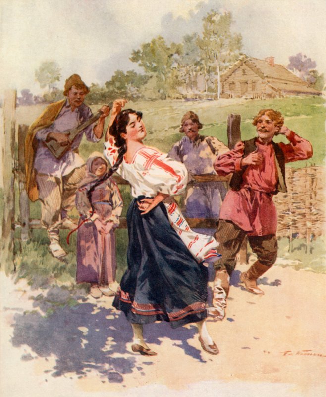 Ein Tanz in Kleinrussland von Frederic de Haenen
