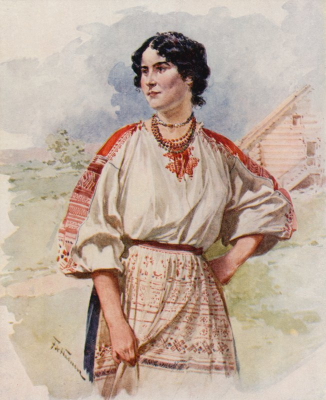 Ein russischer Diener in Sommerkleidung von Frederic de Haenen