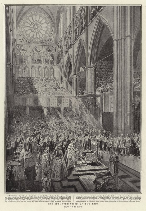 Die Inthronisation des Königs von Frederic de Haenen