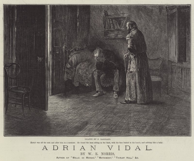 Adrian Vidal, von W E Norris von Frederick Barnard