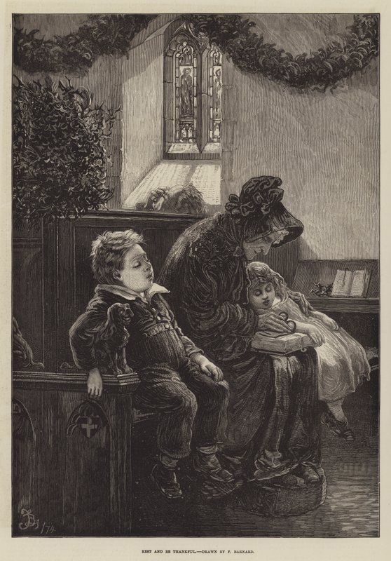 Ruhen und Dankbar sein von Frederick Barnard