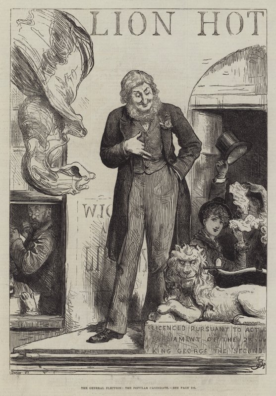 Die Parlamentswahl, der beliebte Kandidat von Frederick Barnard