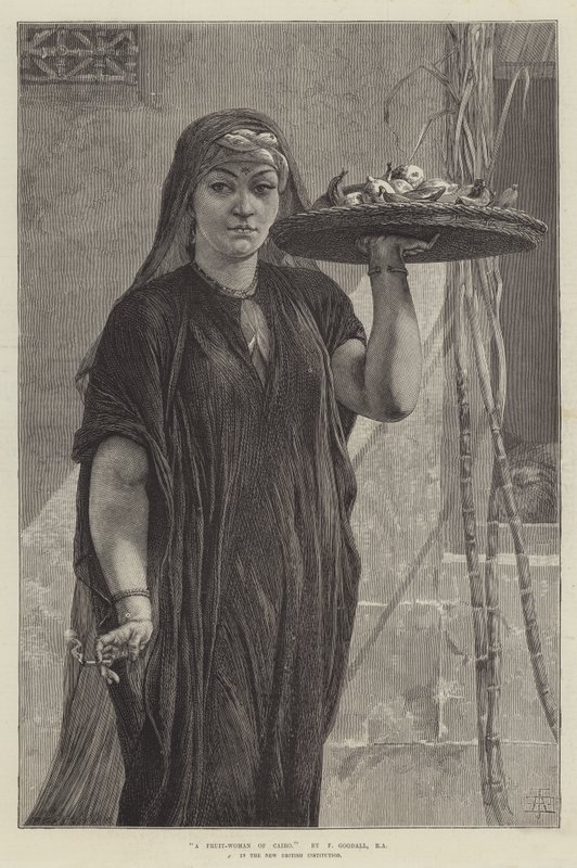 Eine Obstfrau aus Kairo von Frederick Goodall