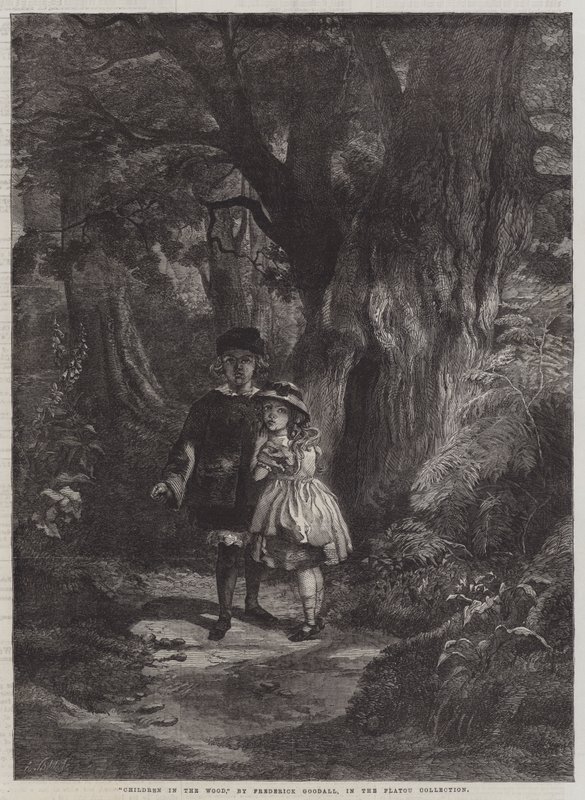 Kinder im Wald von Frederick Goodall