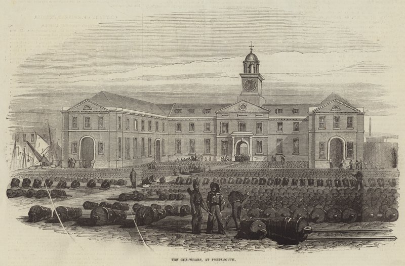 Der Waffenplatz in Portsmouth von Frederick John Skill