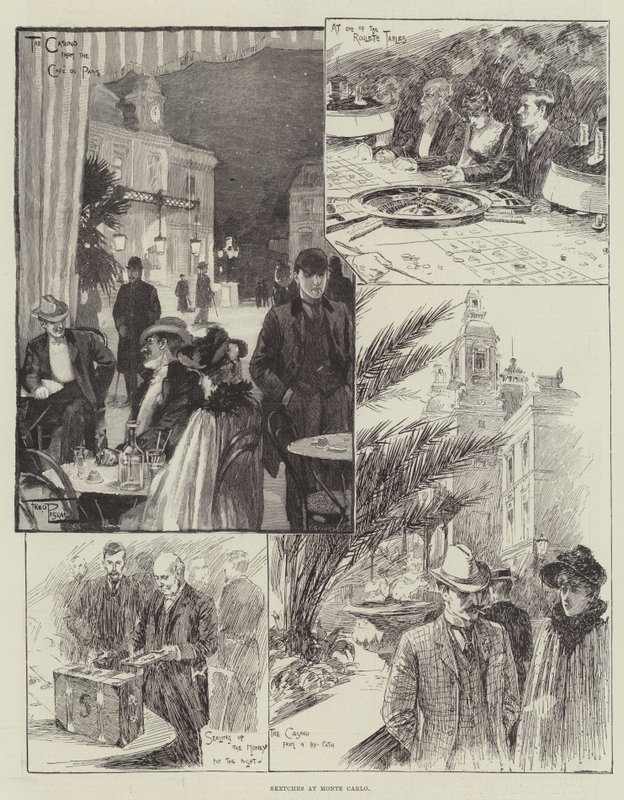 Skizzen in Monte Carlo von Frederick Pegram