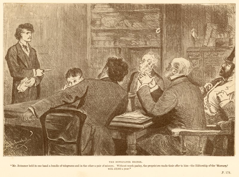 Der Zeitungsredakteur von Frederick Barnard