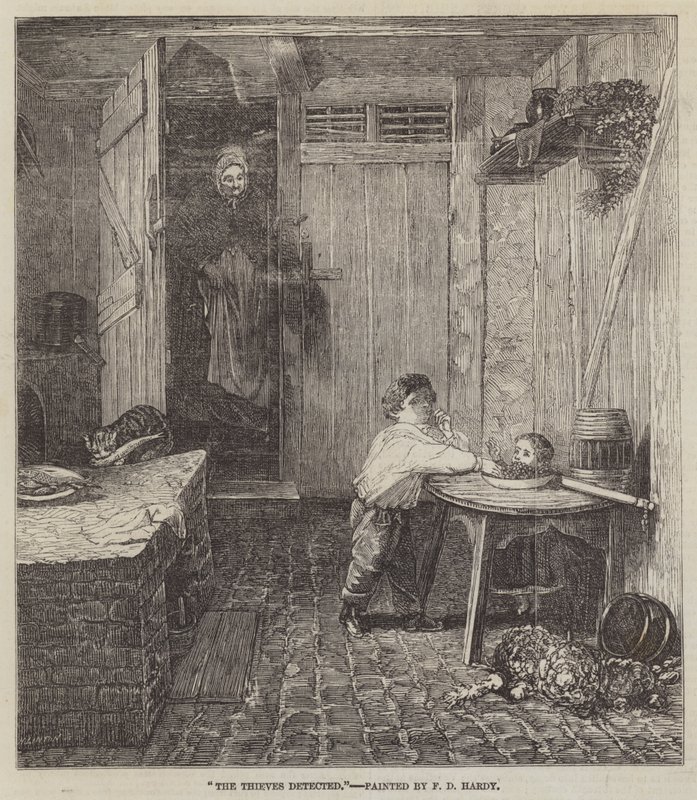 Die Diebe entdeckt von Frederick Daniel Hardy
