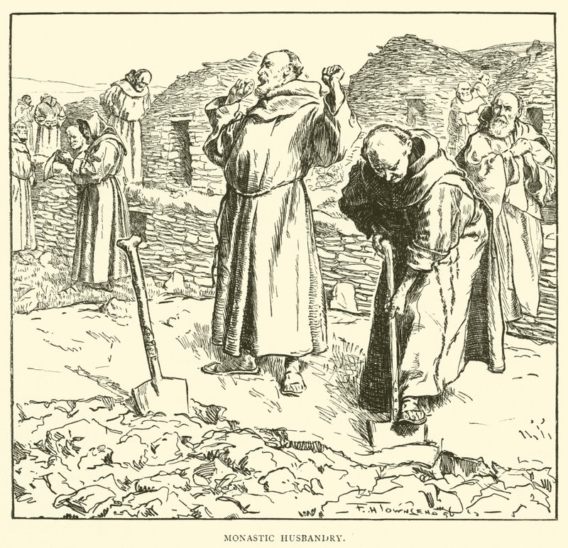Klösterliche Landwirtschaft von Frederick Henry Townsend