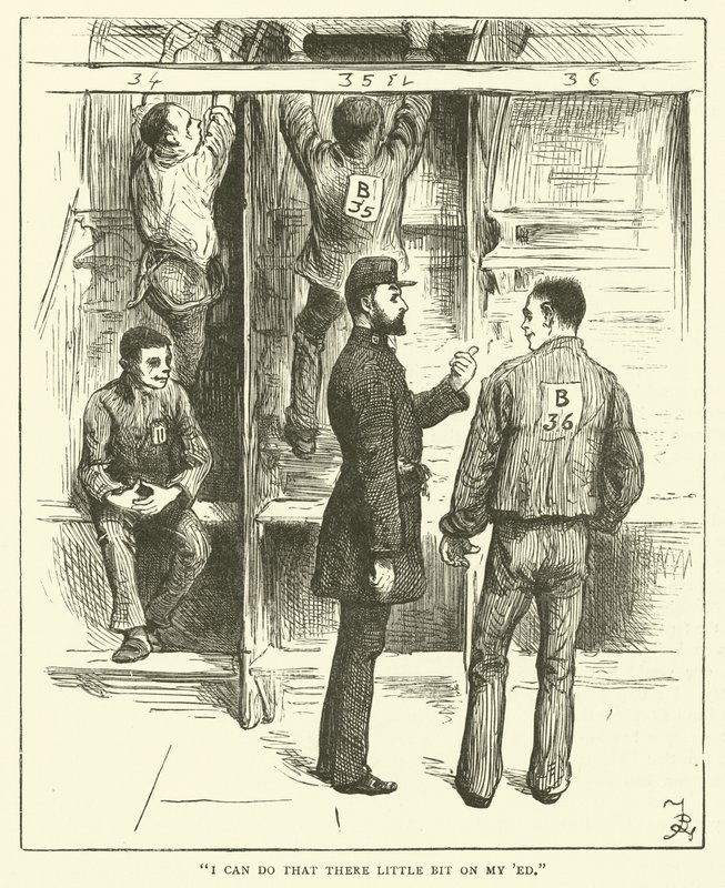 Gefangene auf einem Laufband von Frederick L. Bernard
