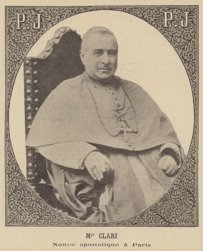 Monsignore Clari, päpstlicher Nuntius in Paris von French School