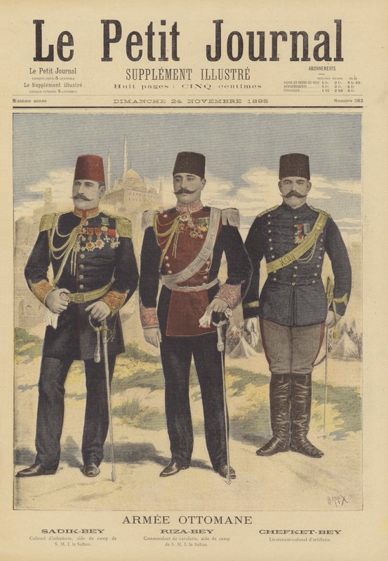 Offiziere der osmanischen Armee von French School