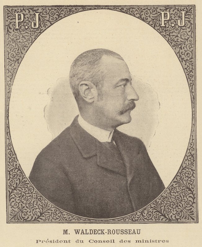 Pierre Waldeck-Rousseau, französischer Premierminister von French School