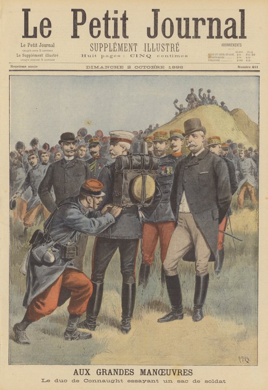 Die großen Manöver der französischen Armee von French School