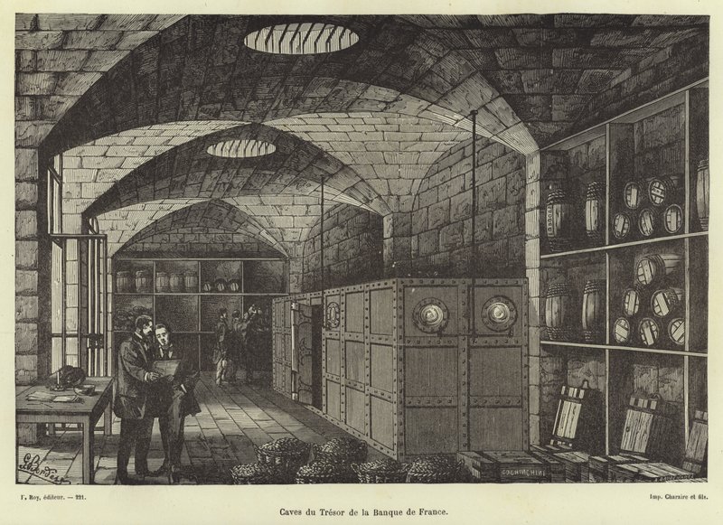 Gewölbe der Banque de France von French School