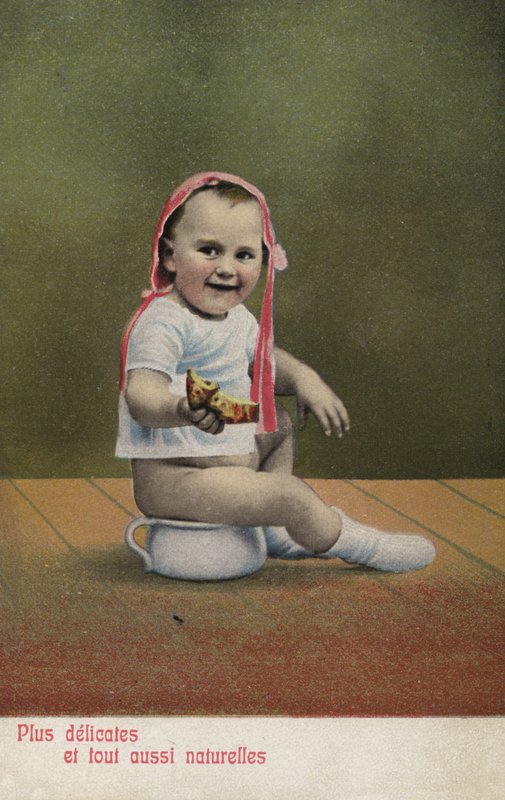 Kind auf dem Töpfchen von French Photographer