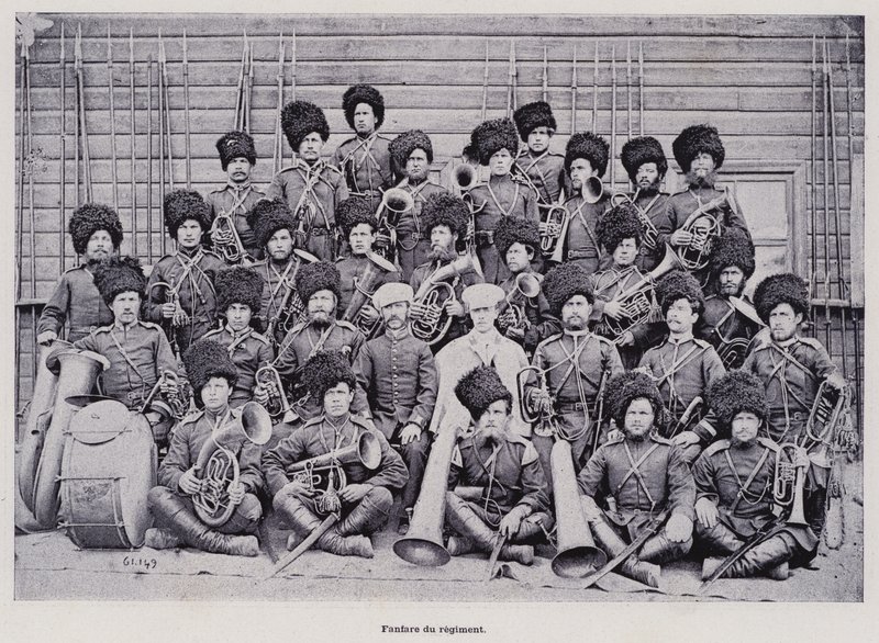 Die russische Armee: Fanfare des Regiments von French Photographer