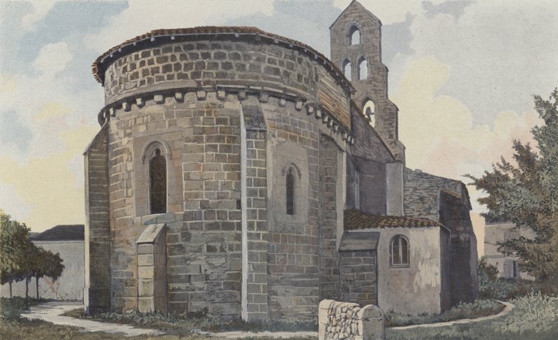 Lannes, Kirche, Gesamtansicht NE von French Photographer