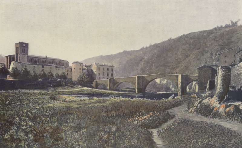 Lavoute-Chilhac, Kirche und Brücke über den Allier von French Photographer