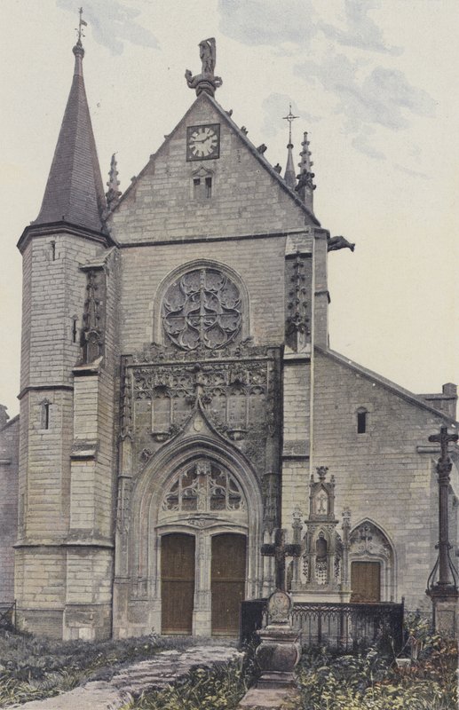 Lhuitre, Kirche, Fassade O von French Photographer