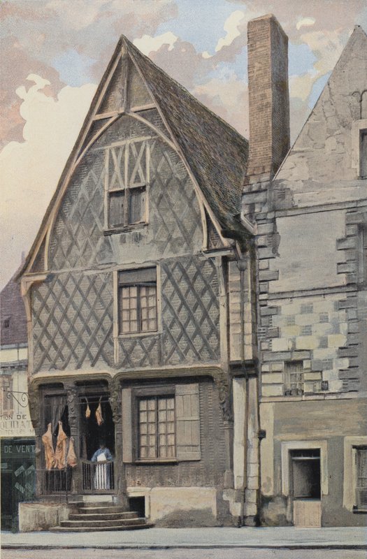 Luynes, Altes Haus auf dem Platz von French Photographer