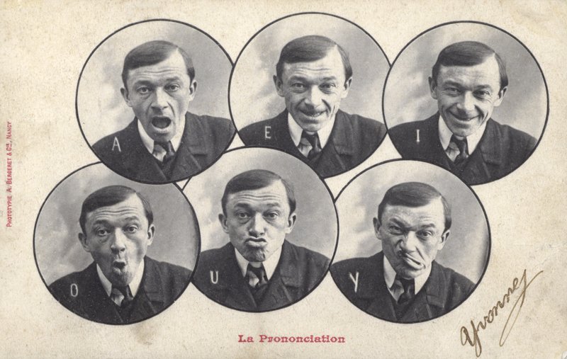 Mann zieht Grimassen von French Photographer