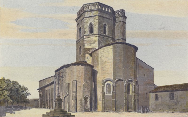 Maubourguet, Kirche, Südostansicht von French Photographer
