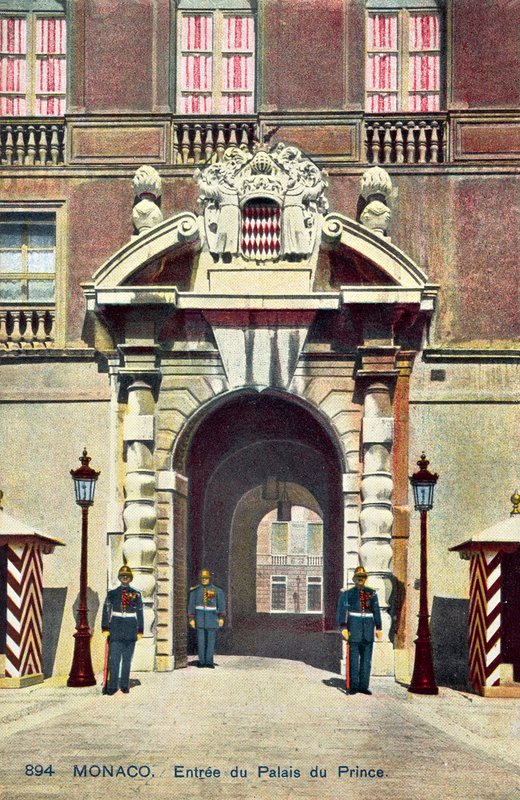 Monaco, Eingang zum Palast von French Photographer