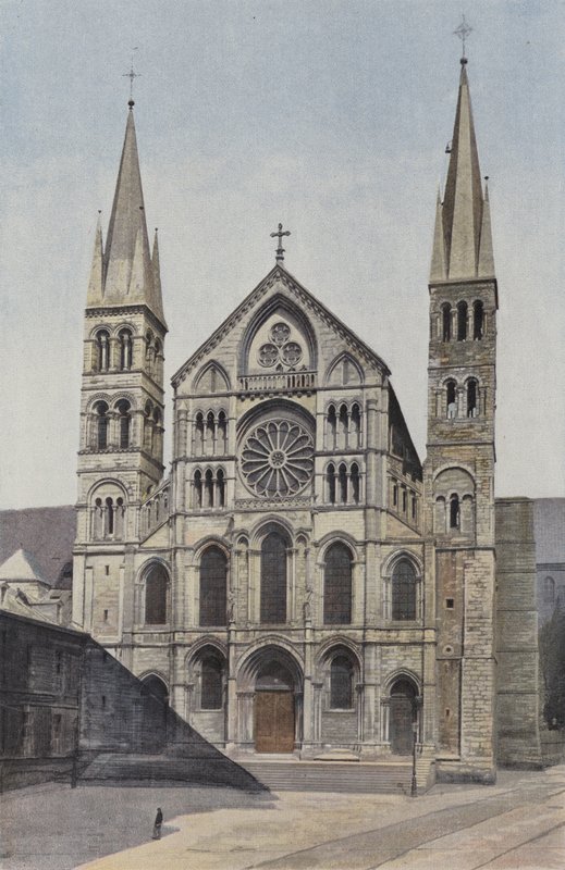 Reims, Kirche Saint-Remi, Fassade W von French Photographer
