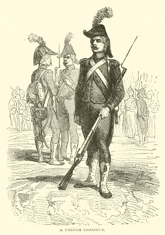 Ein französischer Jäger (Stich) von French School