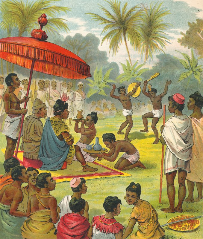 Eine große Party in Afrika von French School