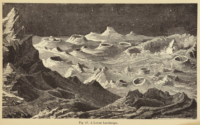 Eine Mondlandschaft von French School