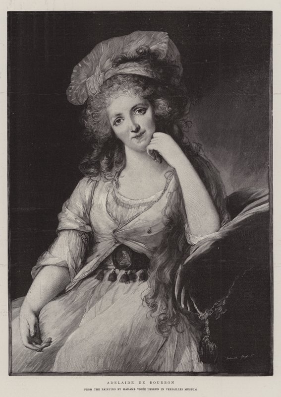 Adelaide de Bourbon von French School