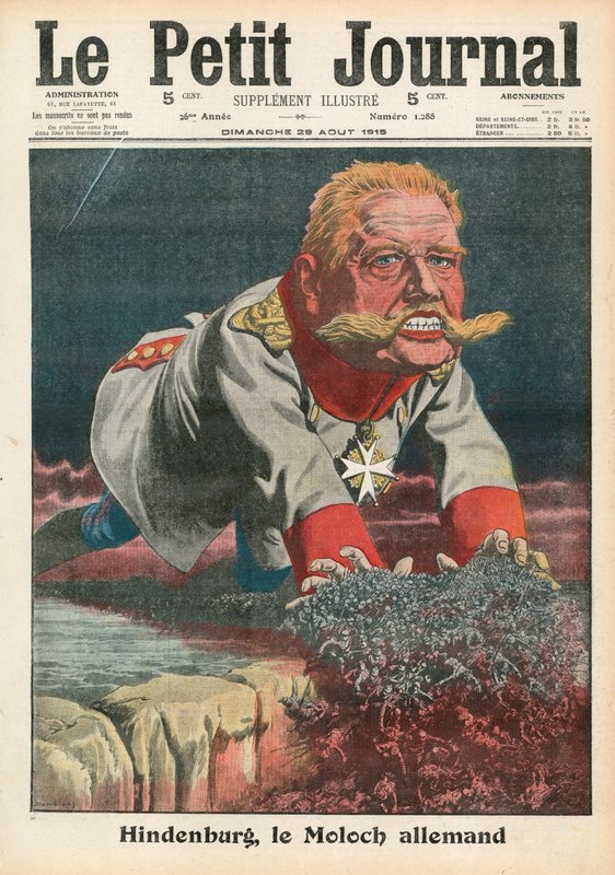 Albert von Hindenburg von French School