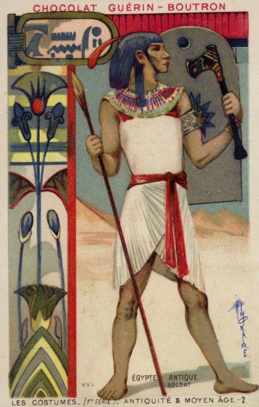 Altägyptischer Soldat von French School