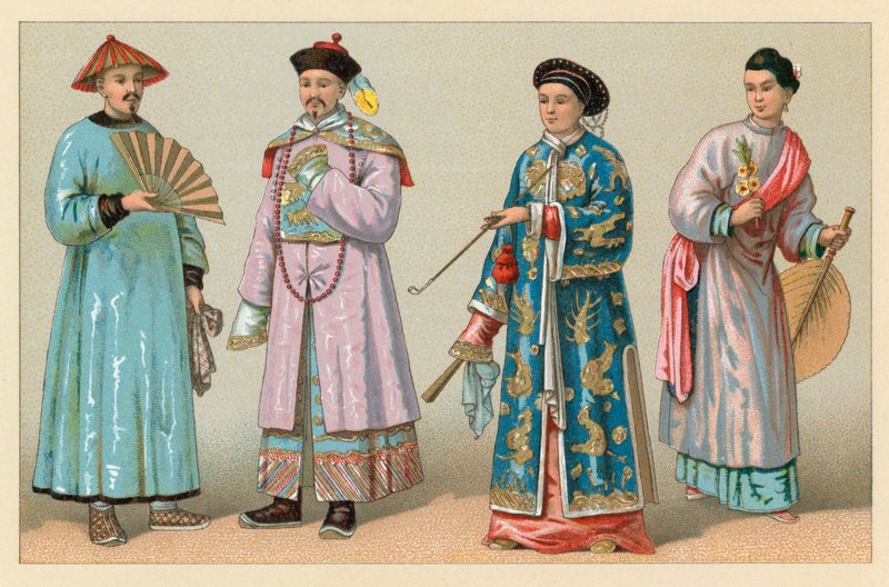 Asien Kostüm von French School