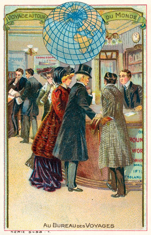 Beim Reisebüro von French School